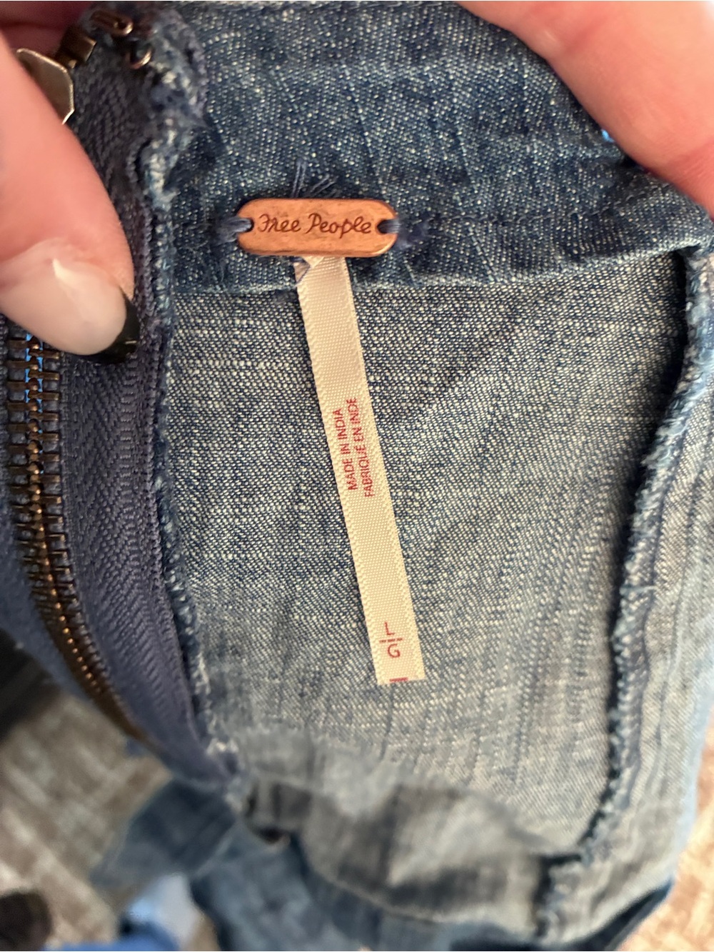 NWOT Free People Lora Denim Tube Top in Canter Wash - Picture 4 of 4
